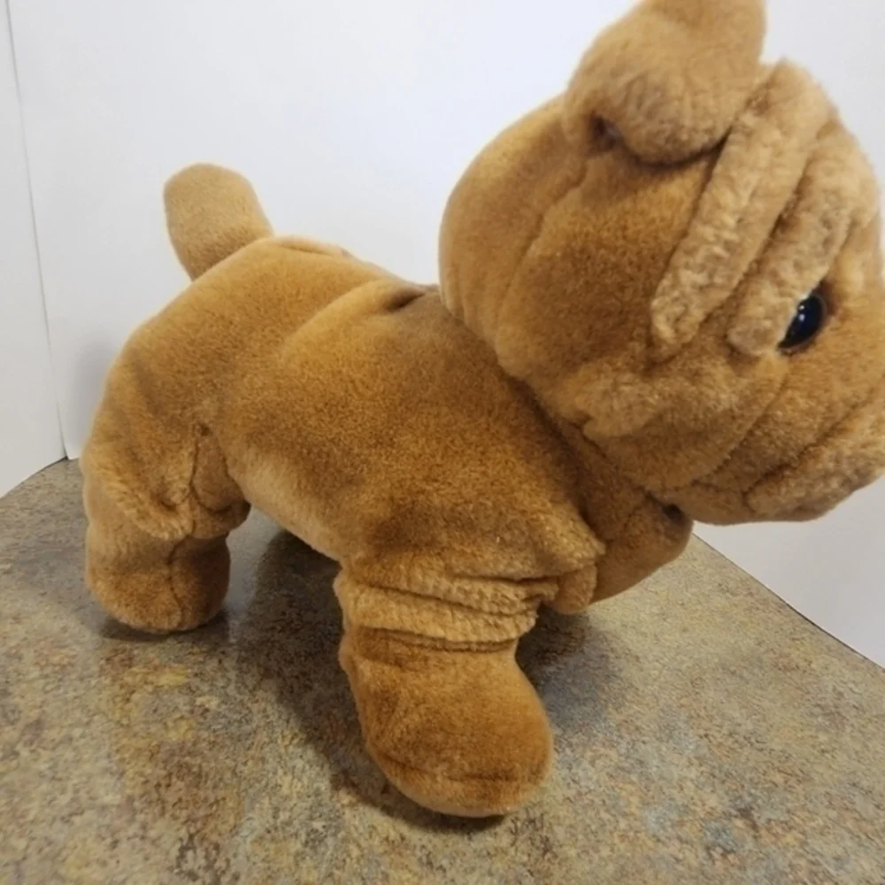 Dan Dee Collector’s Choice Plush‎ Dog Bulldog Brown Stuffed Wrinkles